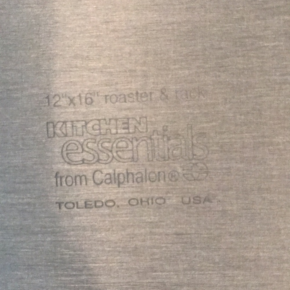 NWOT Calphalon Hard Anodized Nonstick 16" Roaster with Rack - Picture 2 of 15